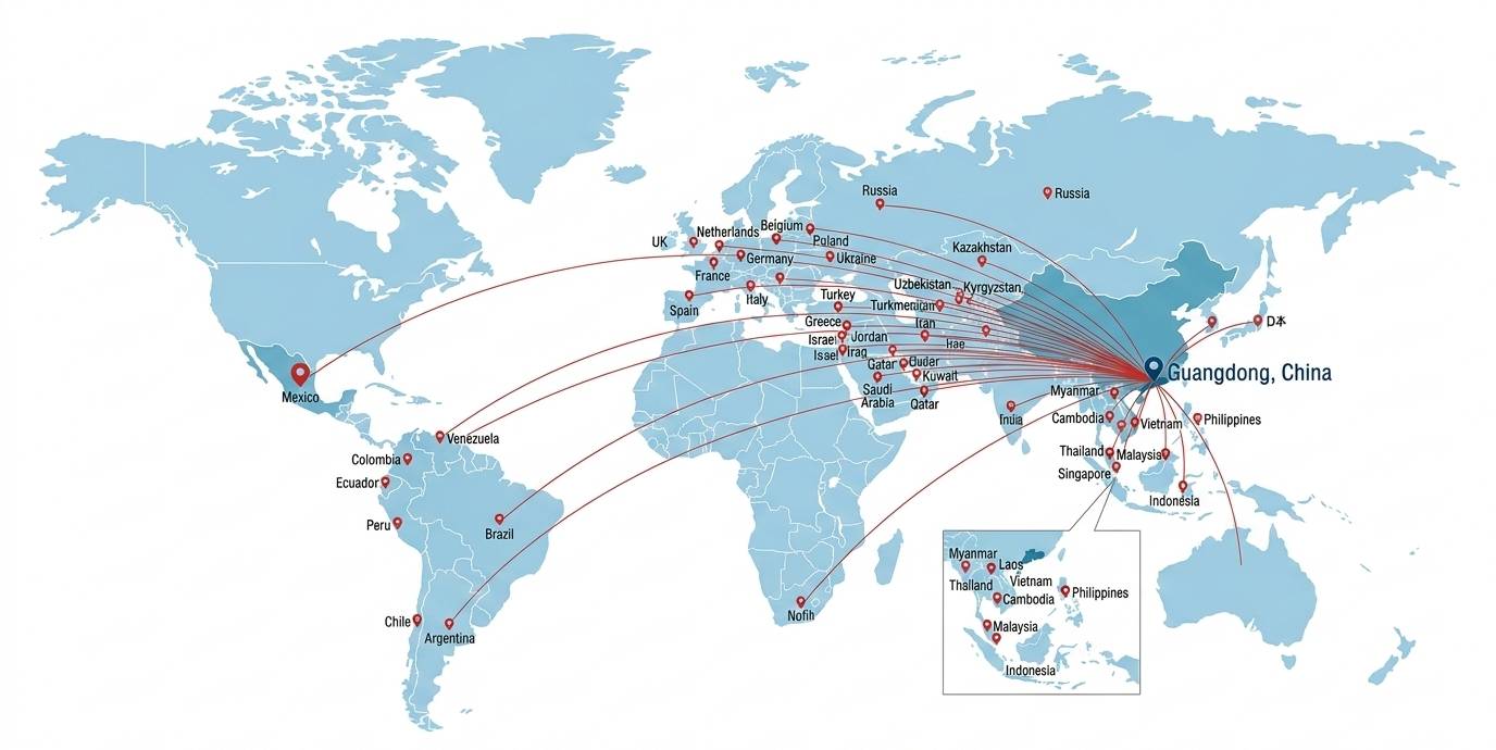 export to 50 countries